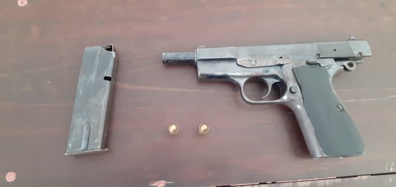 Detenido con pistola en mano en una calle de Solidaridad