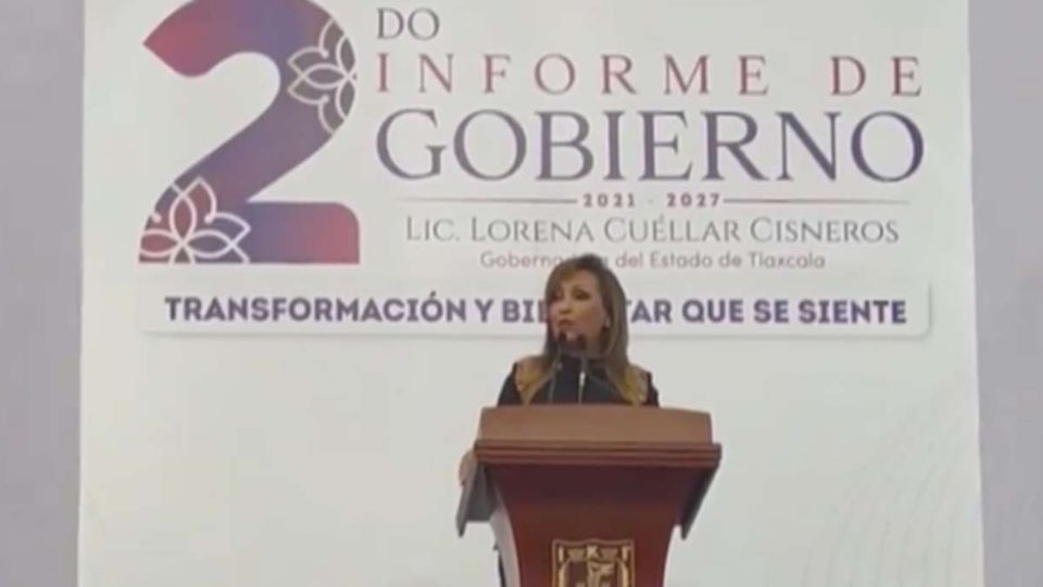 Rinde Lorena Cuéllar su segundo Informe de Gobierno en Tlaxcala