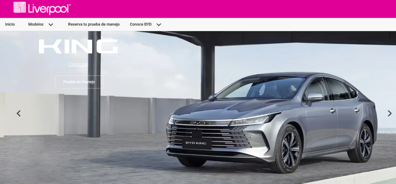 Liverpool anuncia fin de la alianza para vender carros chinos en sus tiendas