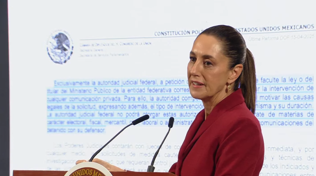 Sheinbaum niega espionaje con nuevas reformas y acusa a oposición de mentir