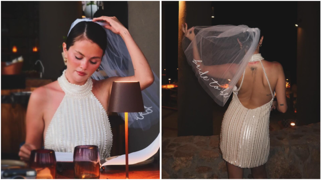 Selena Gomez luce elegante con un vestido boho en su despedida de soltera en México