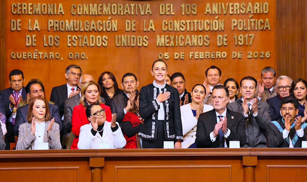 Sheinbaum: México no se arrodilla ni se vende, en el 109 aniversario de la Constitución de 1917