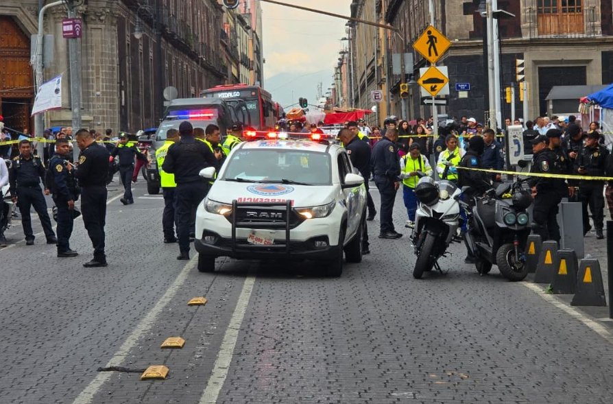 Ataque armado en el Centro de CDMX deja un muerto y dos heridos