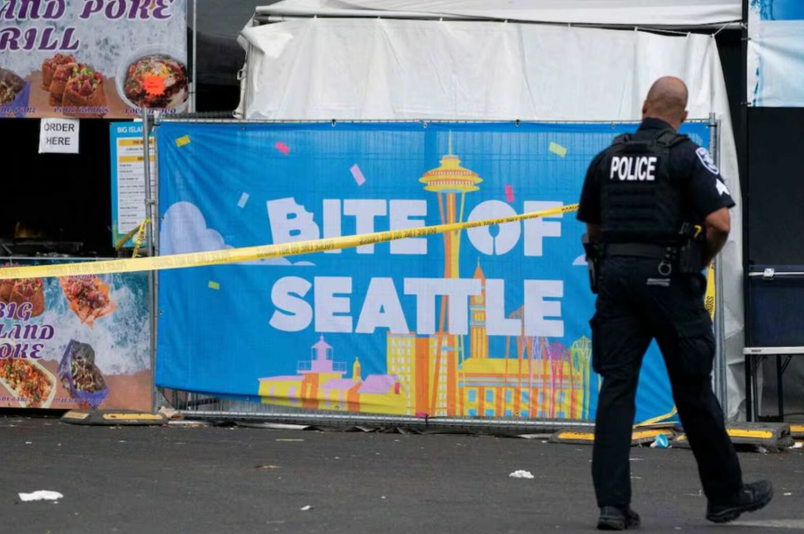 Detienen a un sospechoso de 15 años por el tiroteo en festival gastronómico de Seattle que dejó 3 muertos
