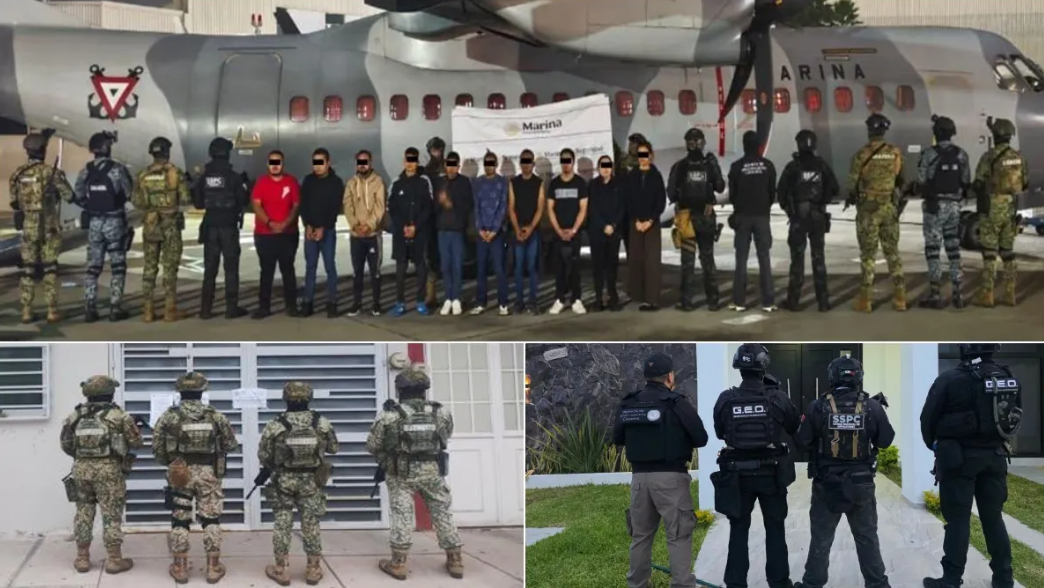 Dan golpe al CJNG en Hidalgo, Jalisco y Michoacán; caen 20 personas y aseguran 113 vehículos, tigres, panteras y drones